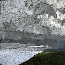 Wyspa Arran, Muchrie, tłusty pastel, 20 x 64 cm, 2024