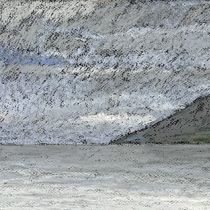 Wyspa Arran, tłusty pastel, 20 x 64 cm, 2024